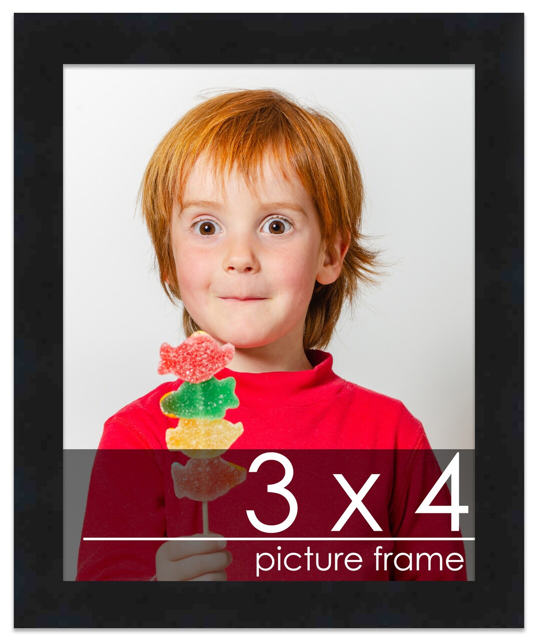 3x4 Solid Wood Picture Frame with UV-Resistant Acrylic & Acid-Free Backing, Available in 6 Finishes: Matte Black, Matte White, Metallic Bronze, Silver, Natural Wood Grain & Mahogany